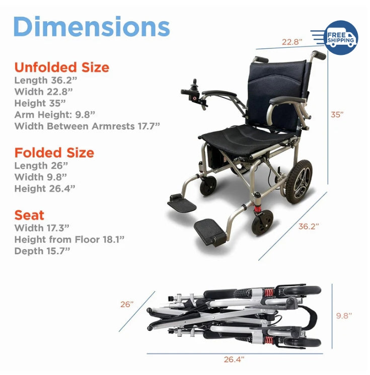 Journey Air Lightweight Folding Power Chair