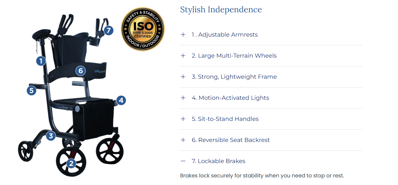 UPWalker Premium Lite (2024 Model) Dark Silver