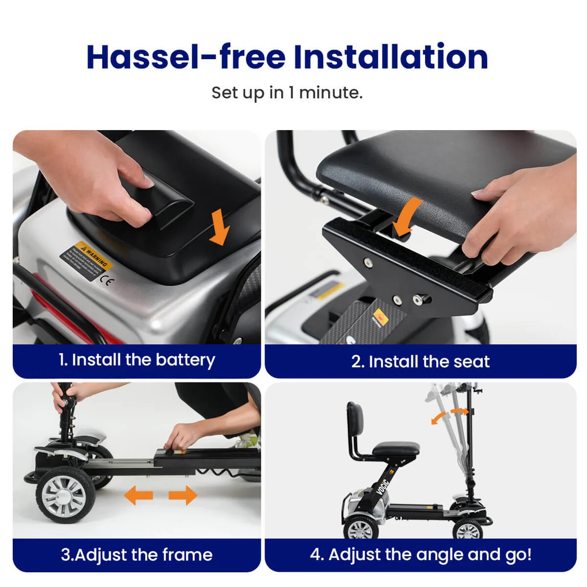 VOCIC D71 LIGHTWEIGHT FOLDABLE CARBON FIBER SCOOTER