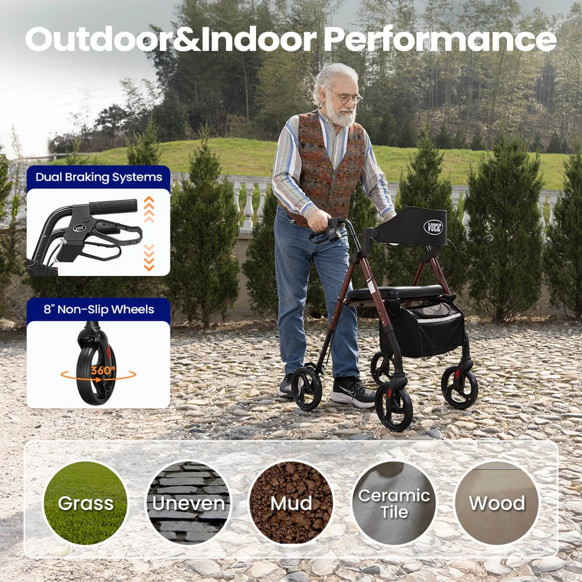 VOCIC Z21 Rollator Walker
