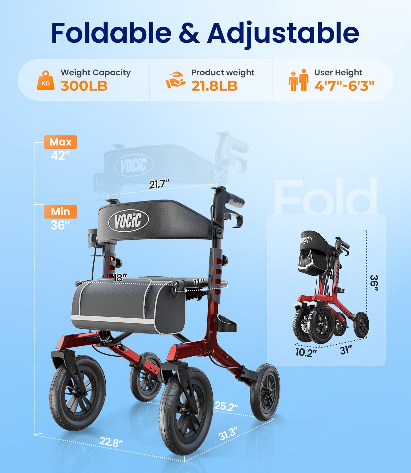 Z57 All-Terrain Outdoor Rollator