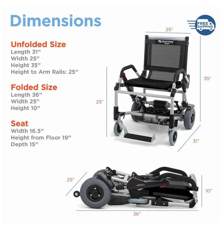 Journey Zinger Folding Power Chair