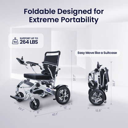 V53 Lightweight Foldable Power Wheelchair
