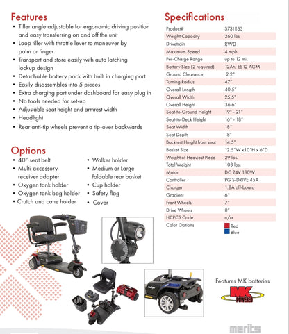 ROADSTER S3: Affordable 3-Wheel Scooter for Convenient Transportation