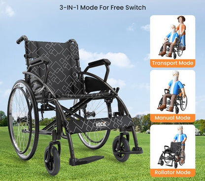 VOCIC U31 Lightweight Foldable Manual Wheelchair