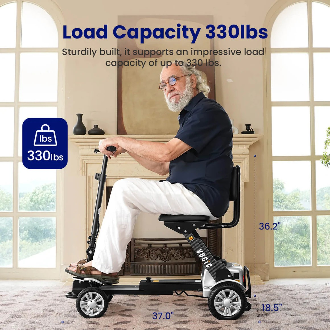 VOCIC D71 LIGHTWEIGHT FOLDABLE CARBON FIBER SCOOTER