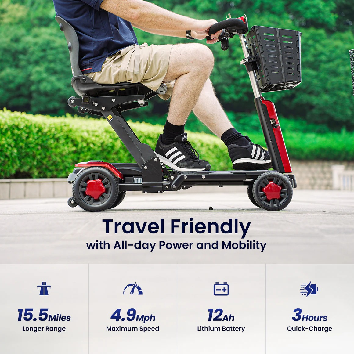 VOCIC D91 FOLD-GO MOBILITY SCOOTER