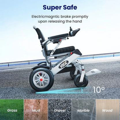 VOCIC V62 FOLDABLE DUAL-BATTERIES POWER WHEELCHAIR