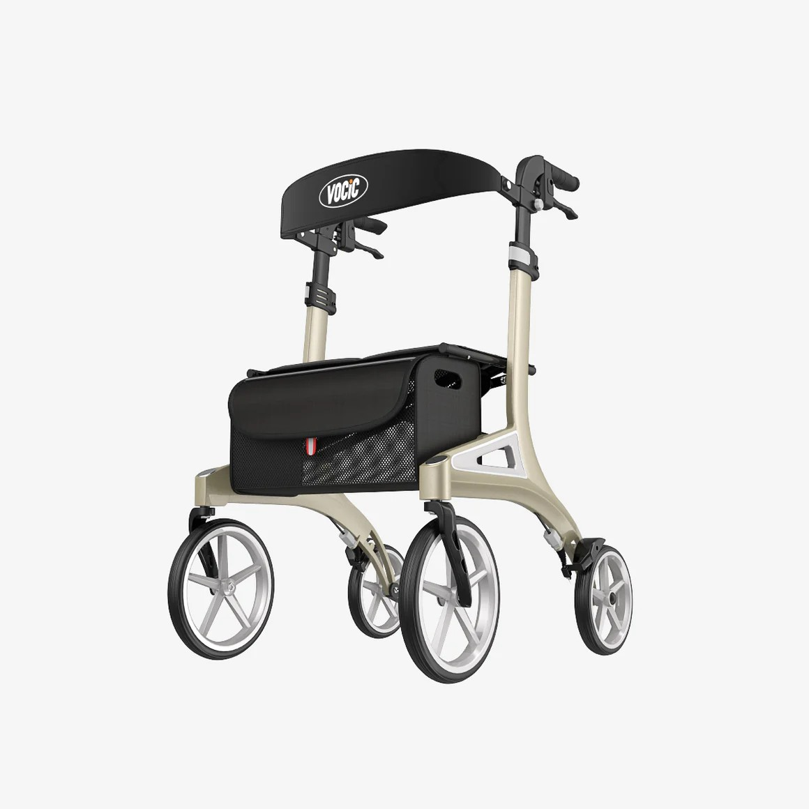 VOCIC Z71 Ergonomic 4 Wheel Aluminum Rollator Walker